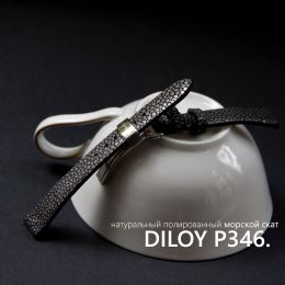 Ремешок Diloy Delux P346 черный с клипсой